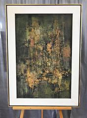 Pawel Kontny “Untitled” Abstract Oil Painting, Signed