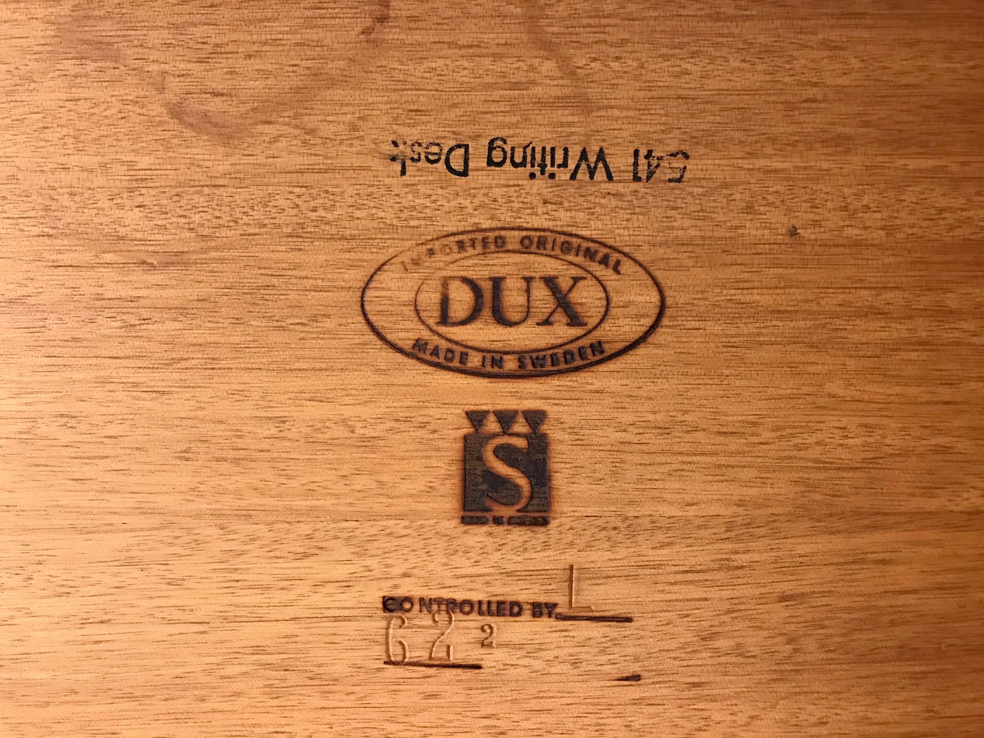 Folke Ohlsson for DUX Model 541 Teak Writing Desk 3