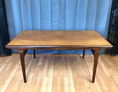 Johannes Andersen for Uldum Extendable Walnut and Teak Dining Table