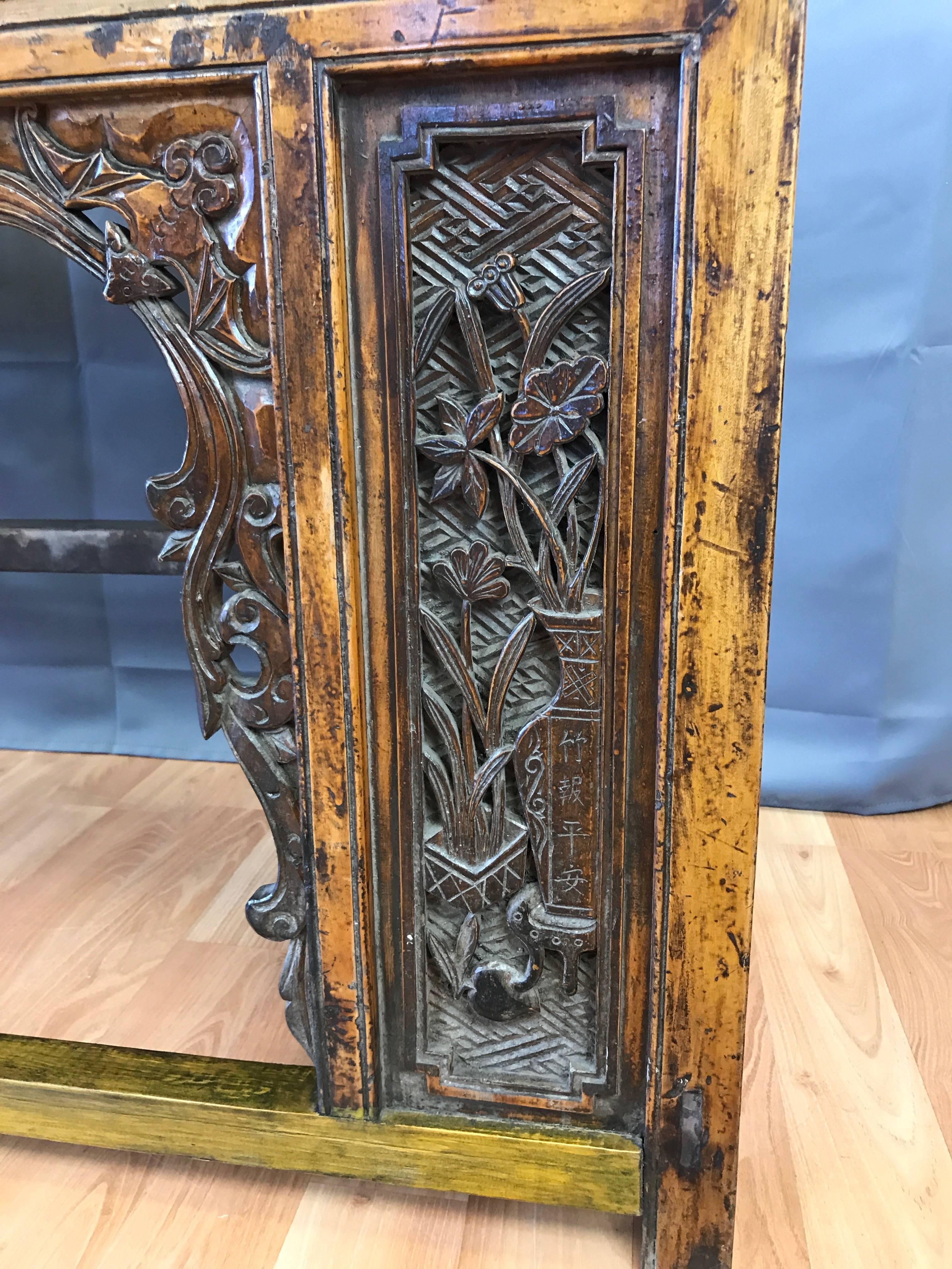 Exquisitely Carved Chinese Qing Dynasty Altar Table 2