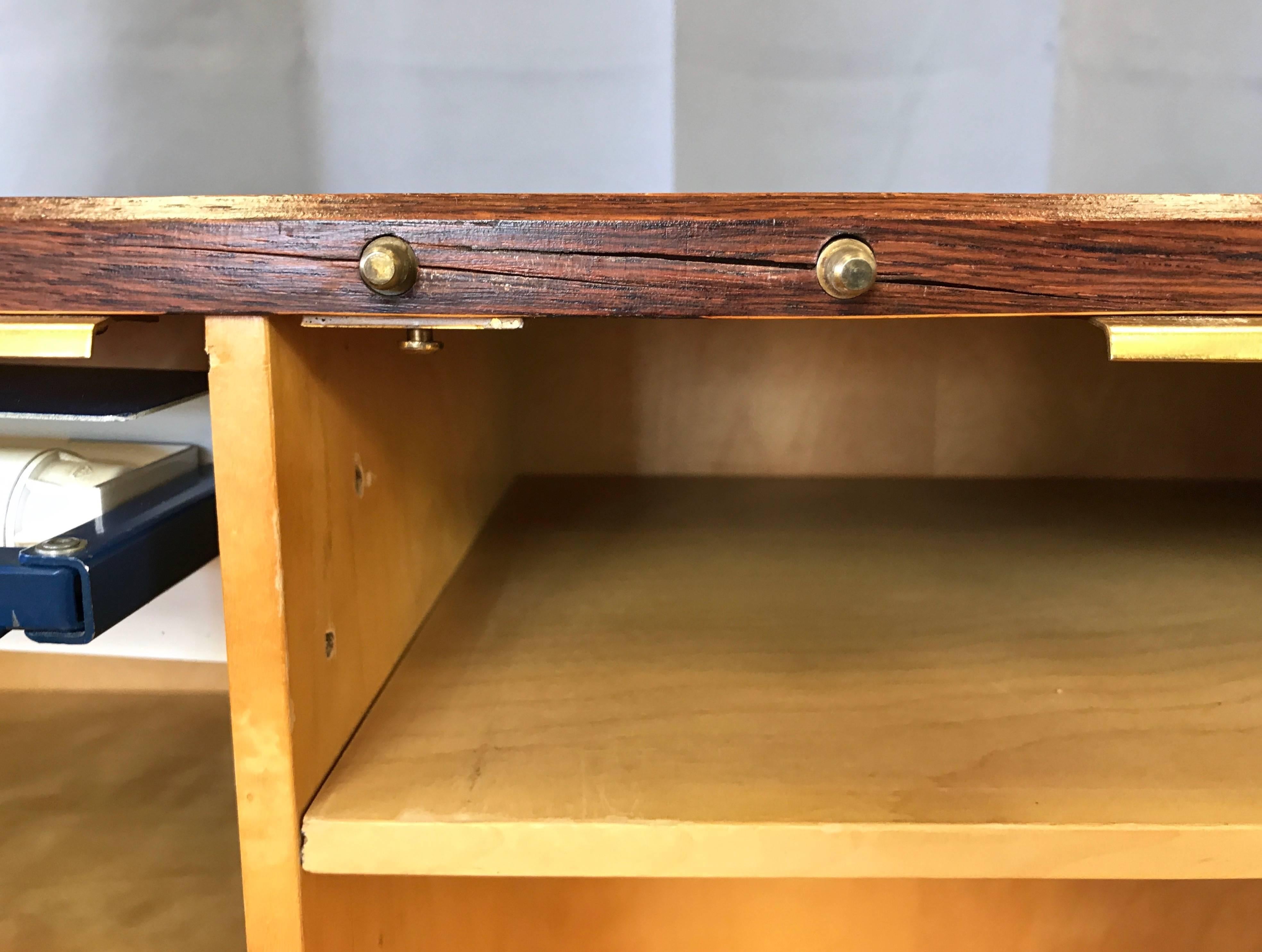 Late 20th Century Mummenthaler & Meier “Magic Box” Transforming Rosewood Desk