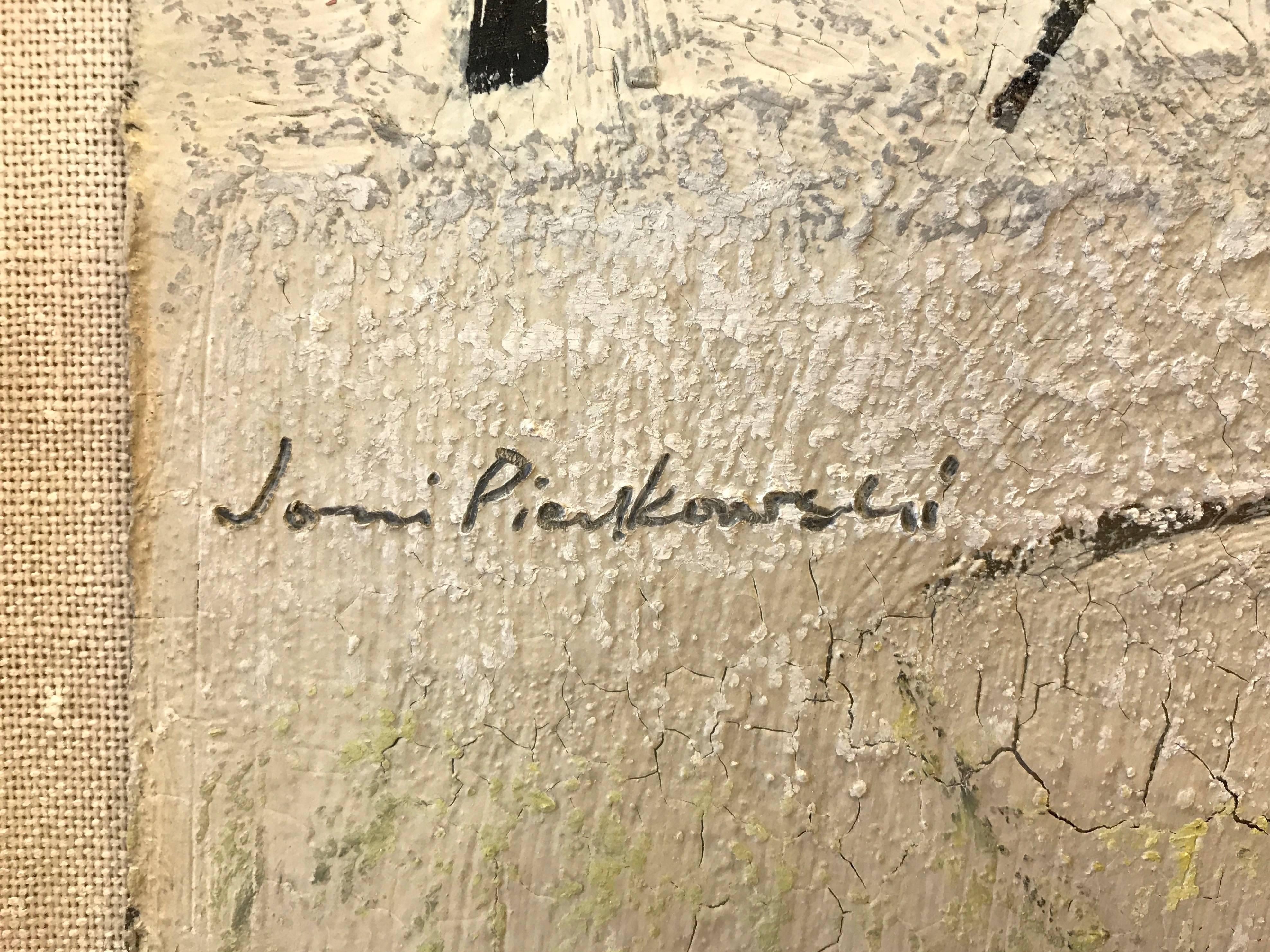 Joni Pienkowski “Untitled” Abstract Oil Painting, 1969 2