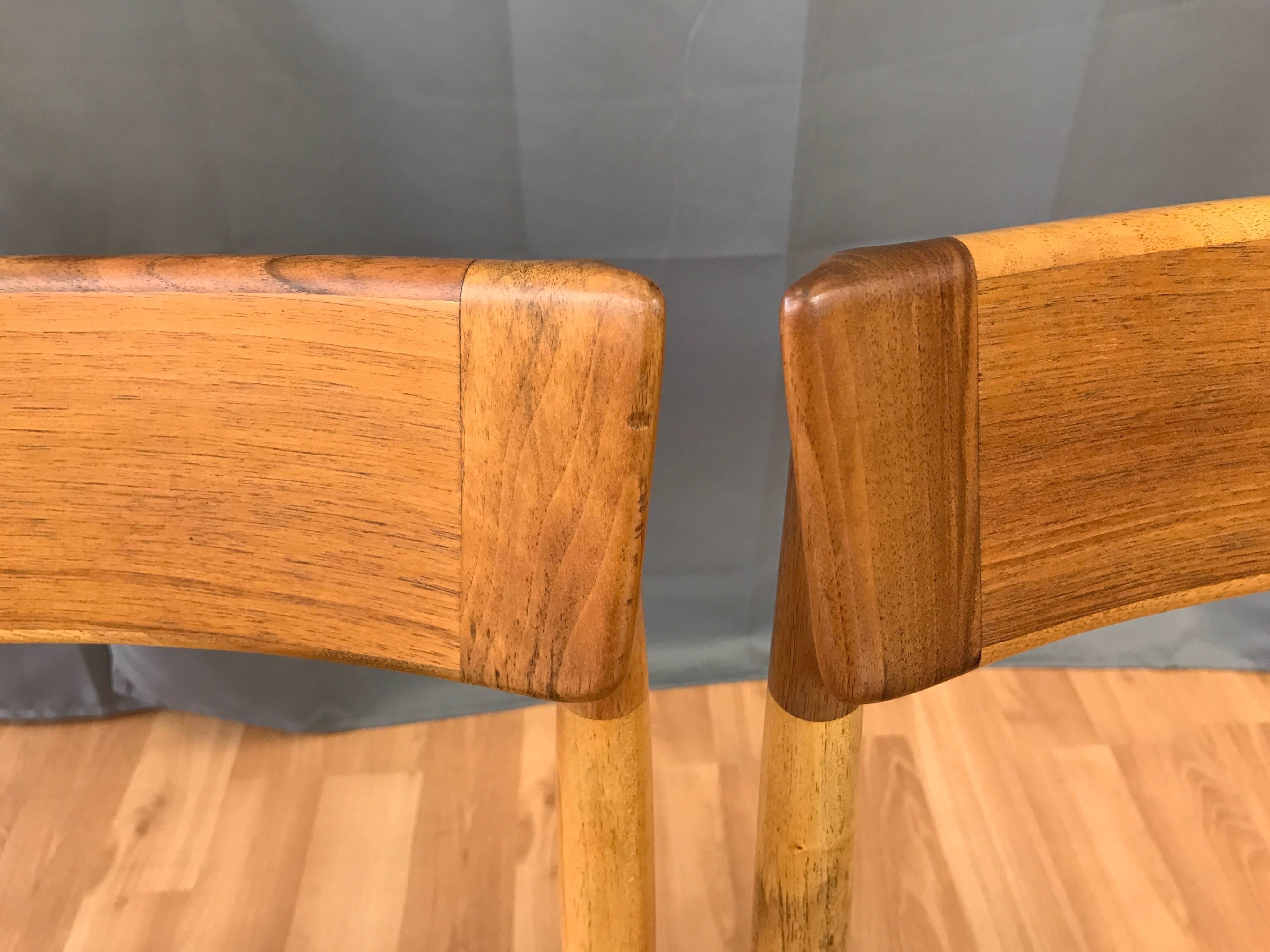 Set of Four Rosengren Hansen Model 39 Teak Dining Chairs 1