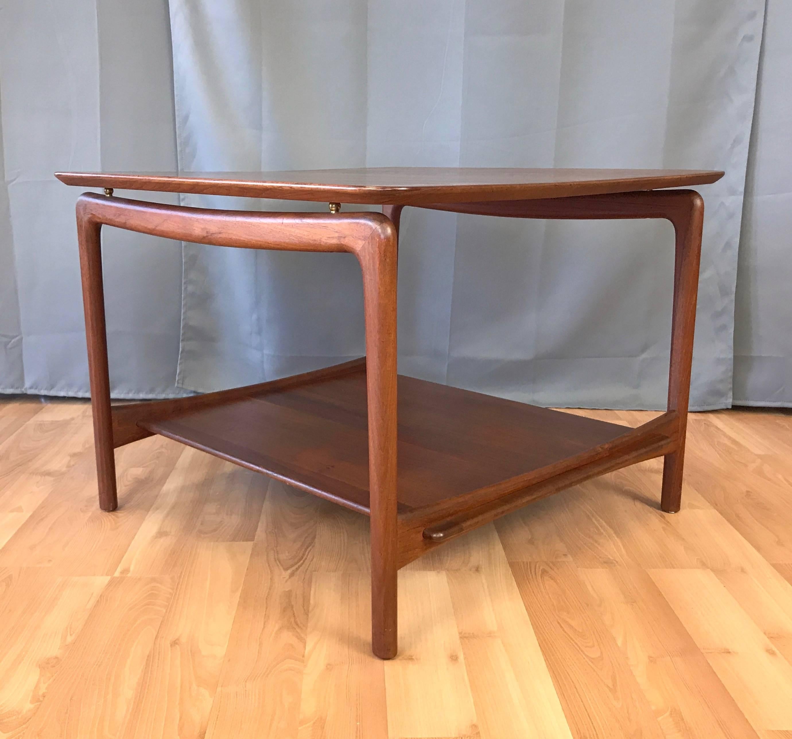 Scandinavian Modern Peter Hvidt & Orla Mølgaard-Nielsen for France & Daverkosen Teak Side Table For Sale