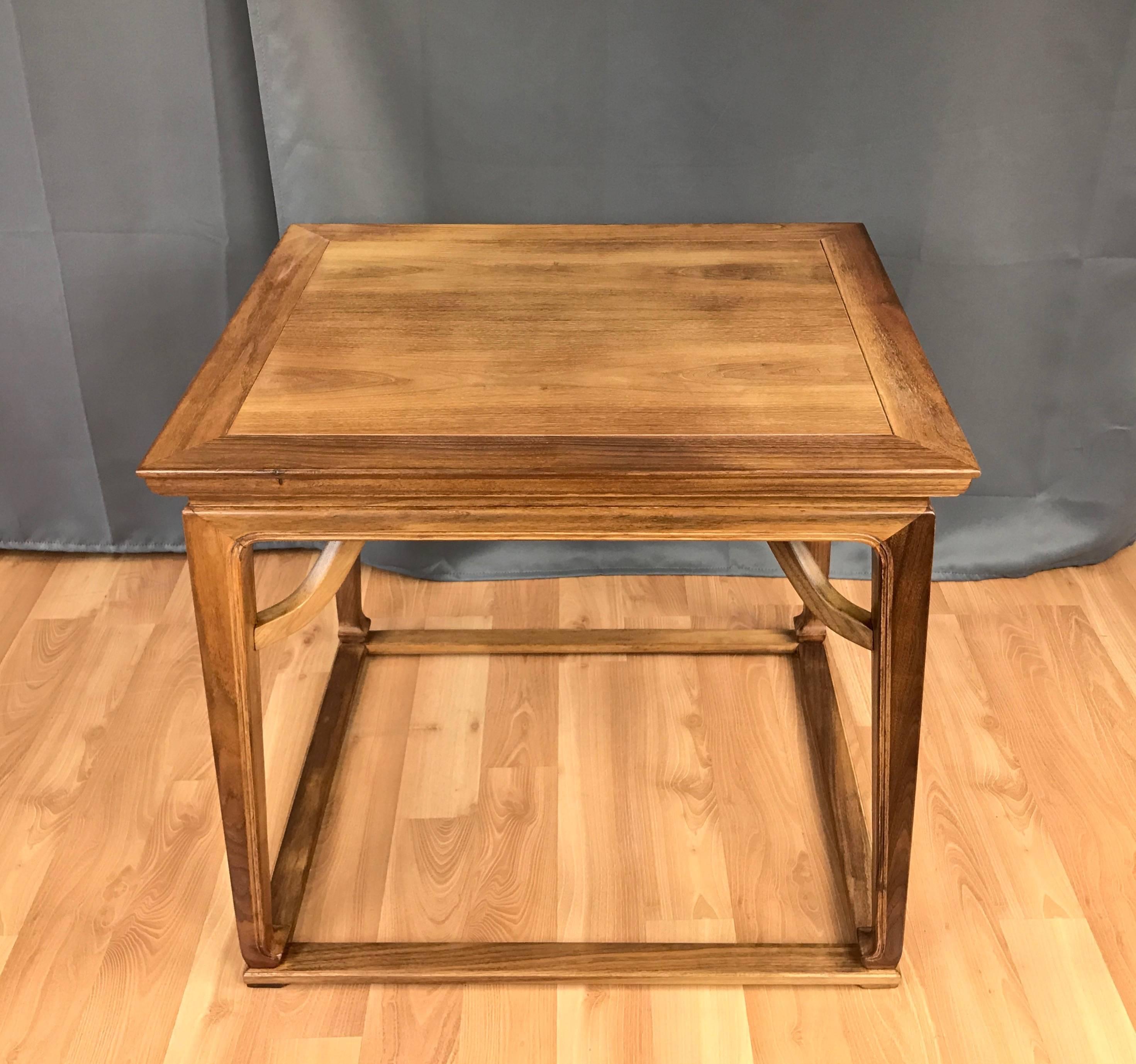 Michael Taylor for Baker Furniture Chinoiserie Walnut Side Table 3