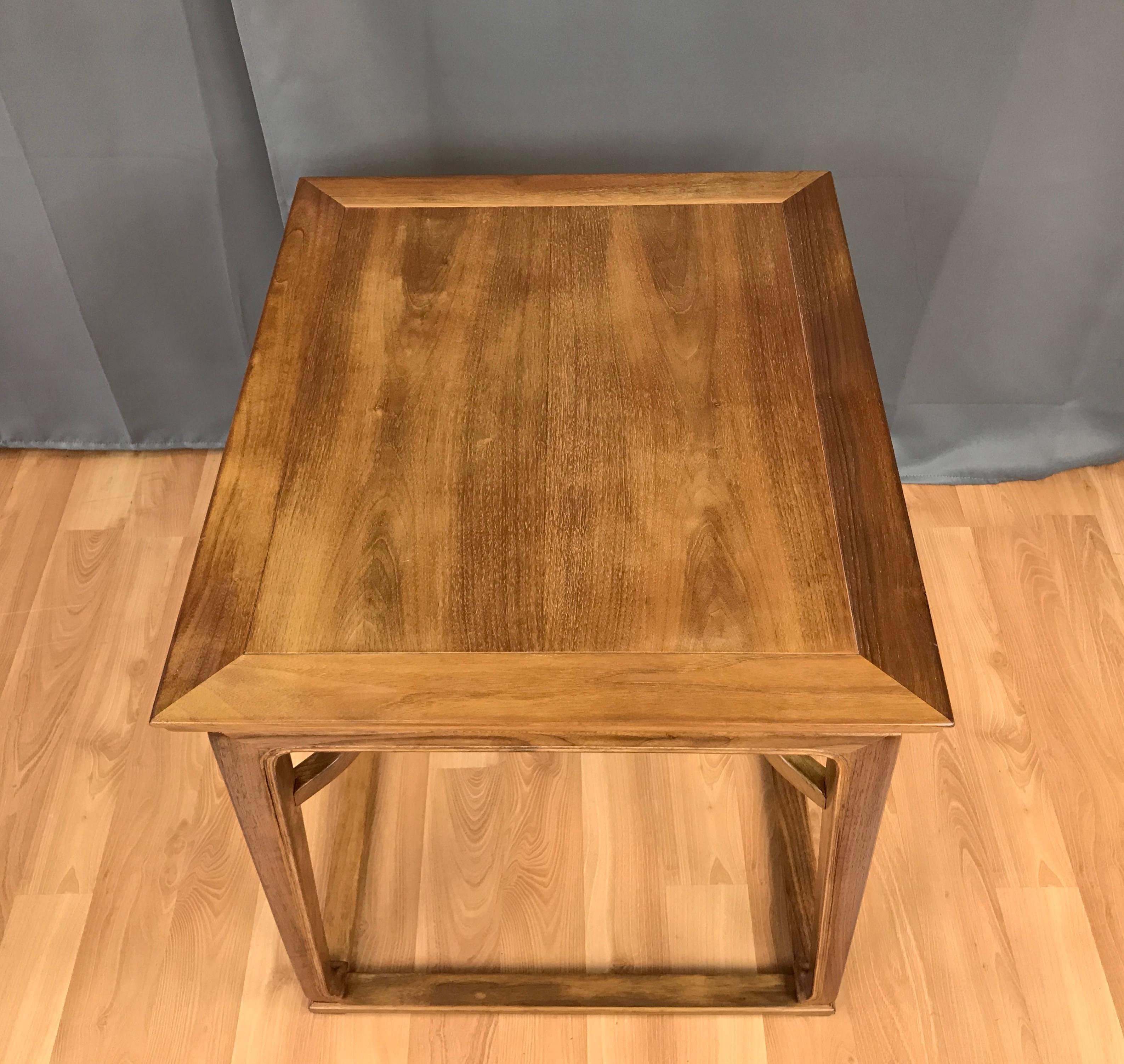 Michael Taylor for Baker Furniture Chinoiserie Walnut Side Table 4