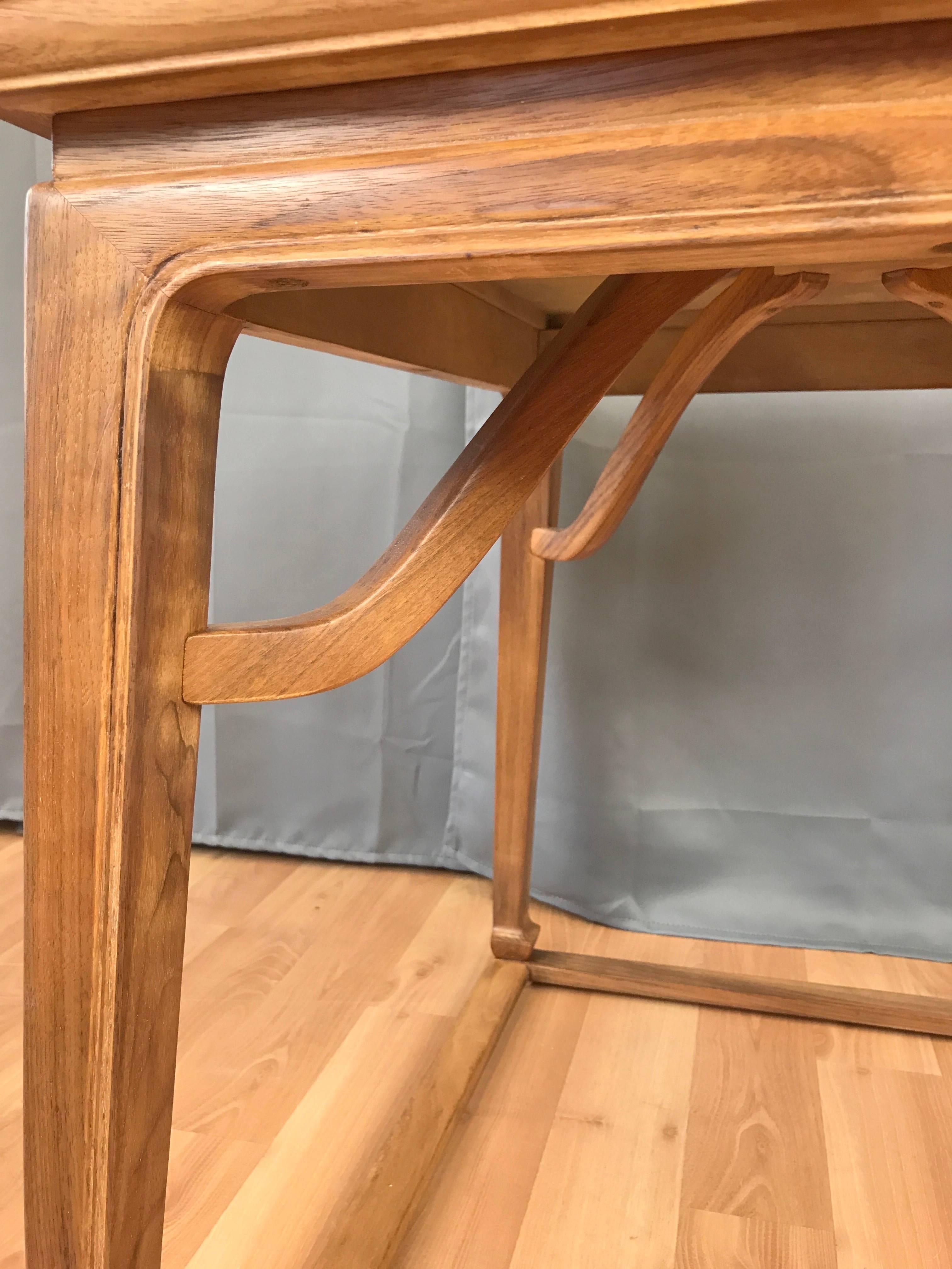 Michael Taylor for Baker Furniture Chinoiserie Walnut Side Table In Good Condition In San Francisco, CA