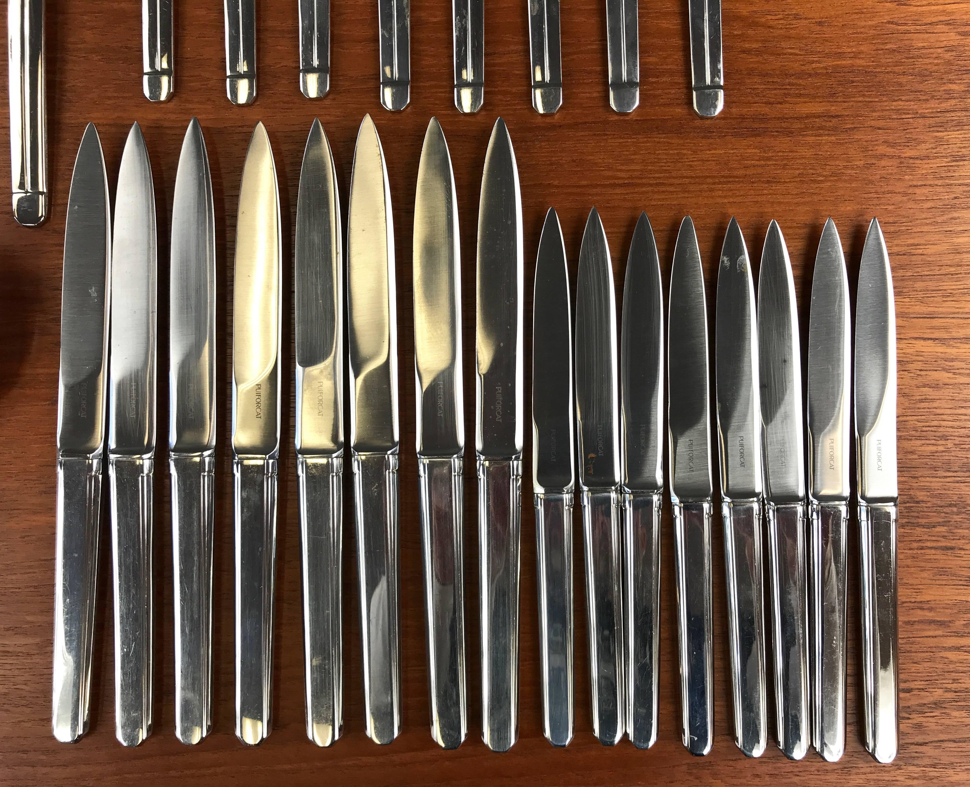Puiforcat “Guethary” Flatware Service for Eight 1