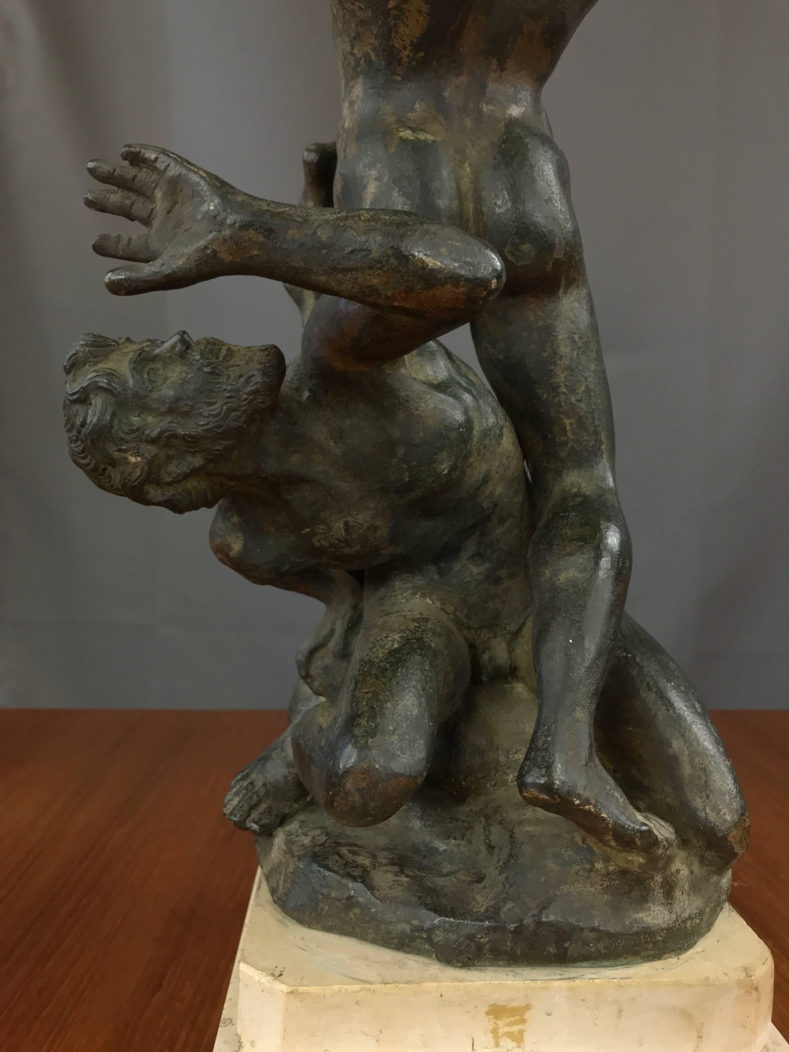 “Abduction of the Sabine Women” Metal Sculpture after Giambologna In Good Condition In San Francisco, CA