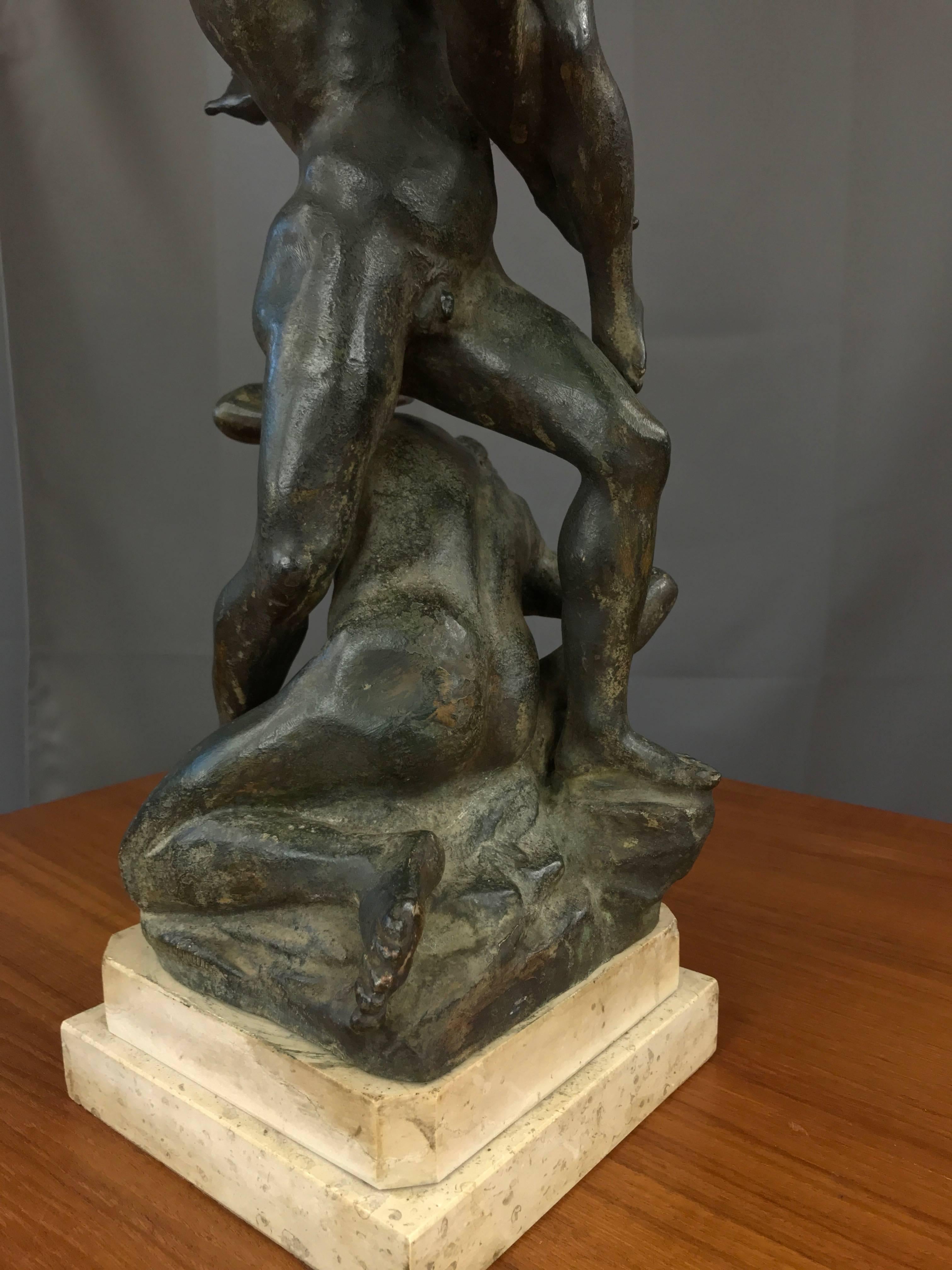 Cast “Abduction of the Sabine Women” Metal Sculpture after Giambologna