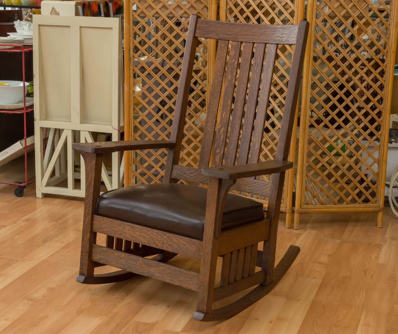 L. and J.G. Stickley Rocker at 1stDibs | stickley rocking chairs, l and ...