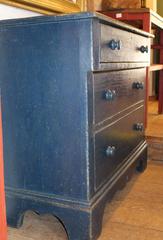 Blue Three-Drawer Dresser