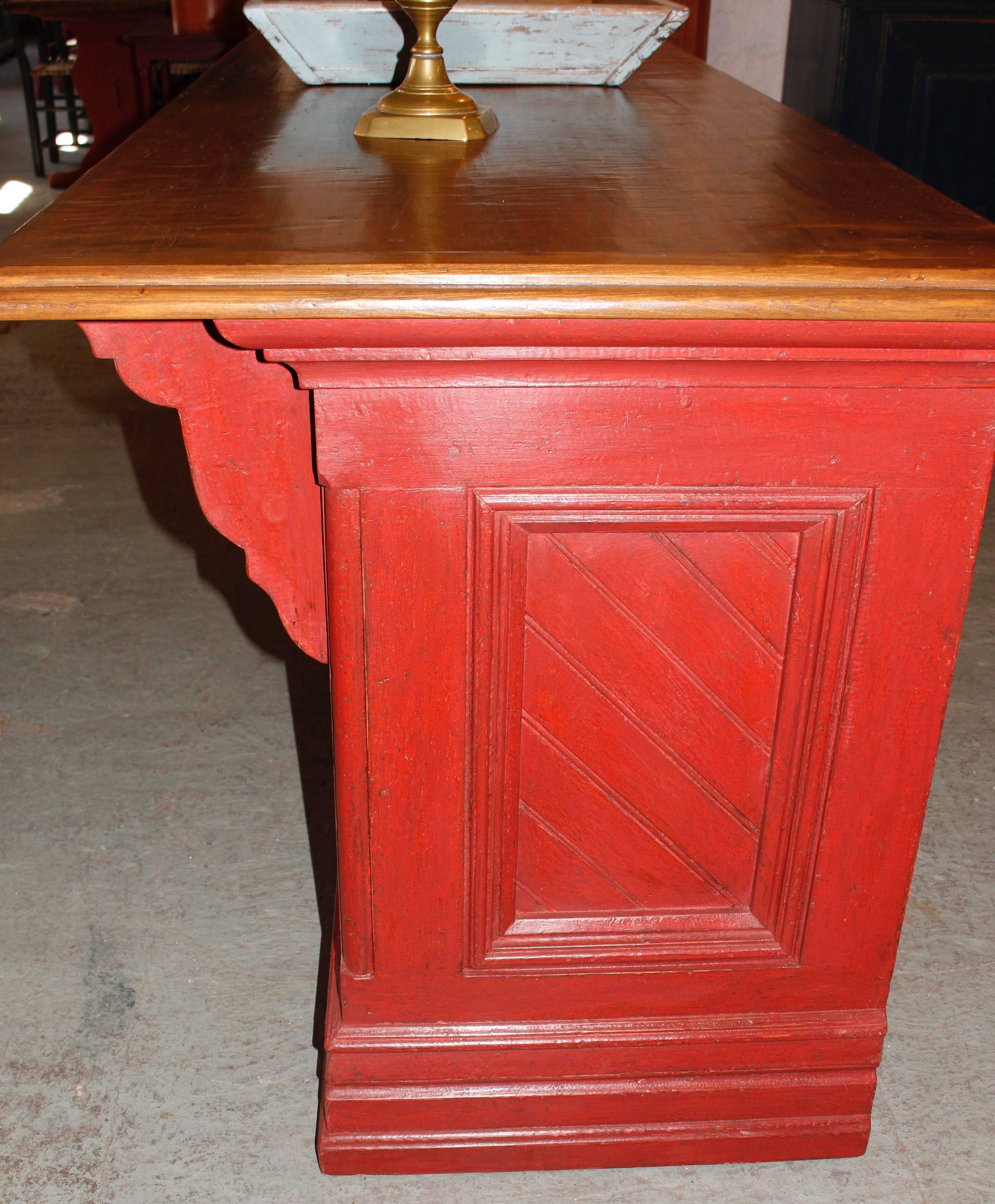 French Provincial Store Counter Island from Quebec For Sale