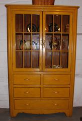Cupboard with Drawers and Glass Doors