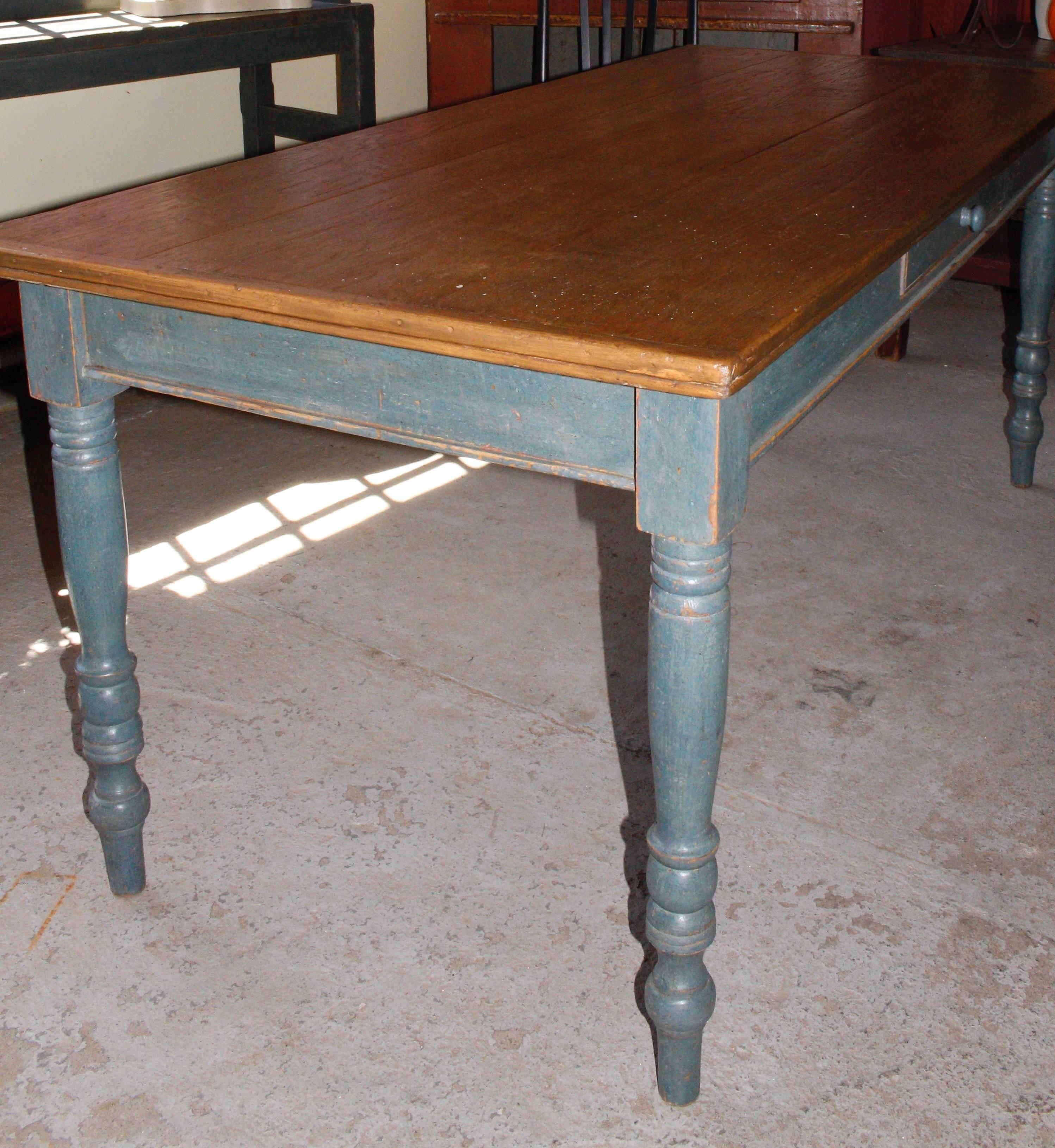 Canadian Kitchen Farm Table from Quebec For Sale