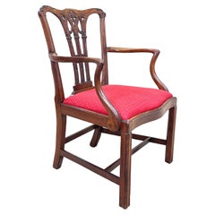 Sillón Chippendale de caoba del siglo XVIII