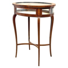 Late 19th Century Mahogany Oval Bijouterie Display Table