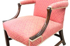 Georgian Mahogany 18th Century Gainsborough Library Armchair