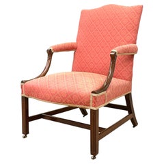 Georgian Mahogany 18th Century Gainsborough Library Armchair