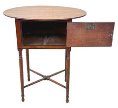 Early 19th Century Mahogany Oval Top Occasional Table, Georgian