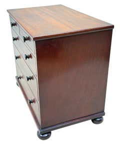 Mid 19th Century Mahogany Miniature Chest Of Drawers