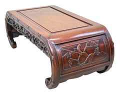 Oriental Hardwood 19th Century Opium Coffee Table, Chinese Export