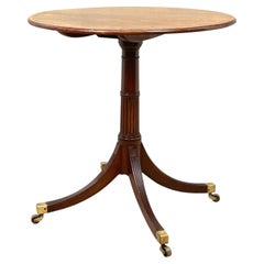Exceptional George III Mahogany Circular Lamp Table, Late 18th Century