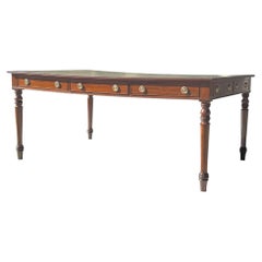 Extremely Large 19th Century Georgian Mahogany Partners Writing Table