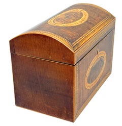 George III Harewood & Black Thorn Tea Caddy, Late 18th Century
