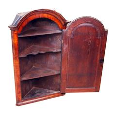 Antique Queen Anne Walnut Corner Cupboard