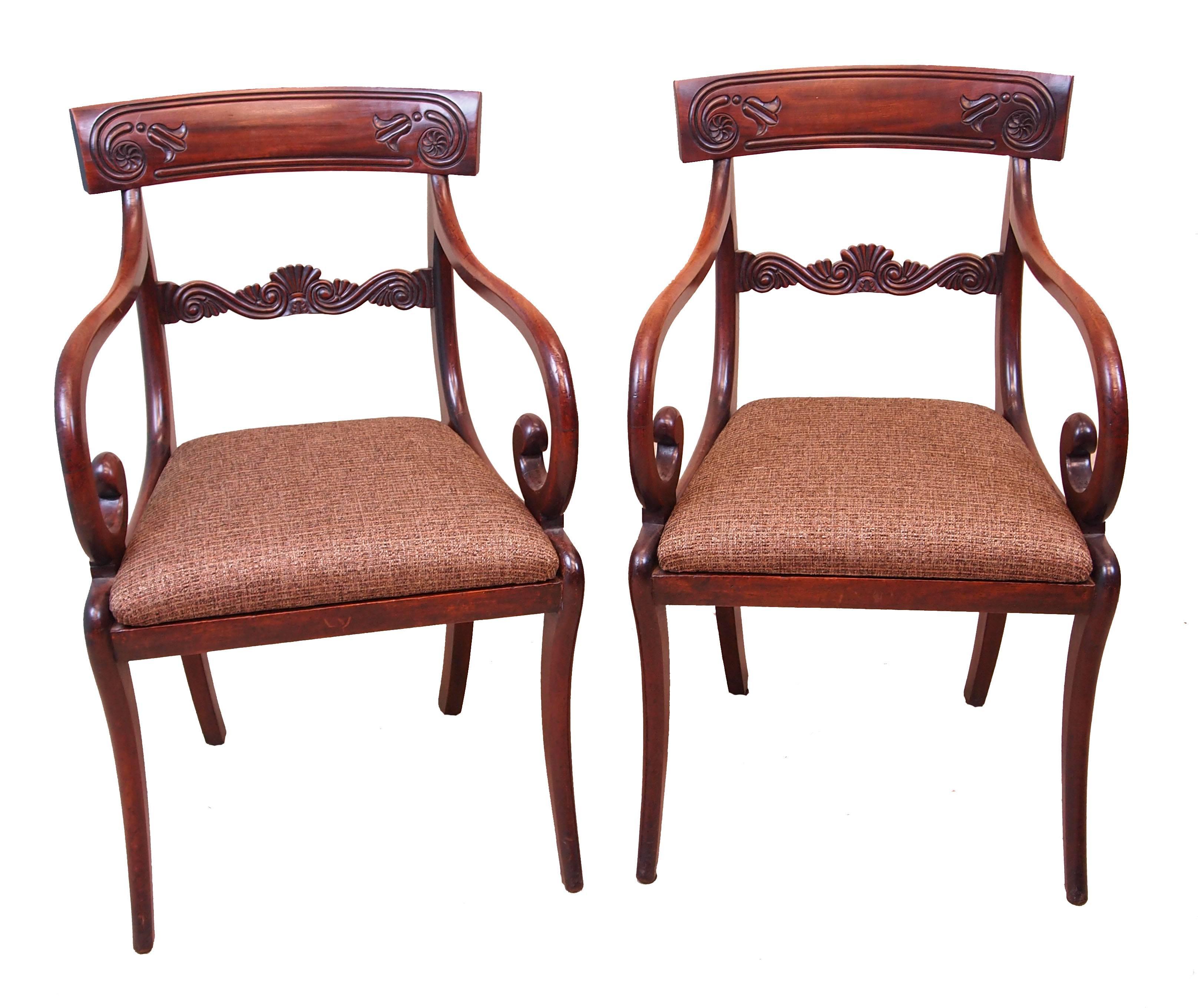 antique regency chairs