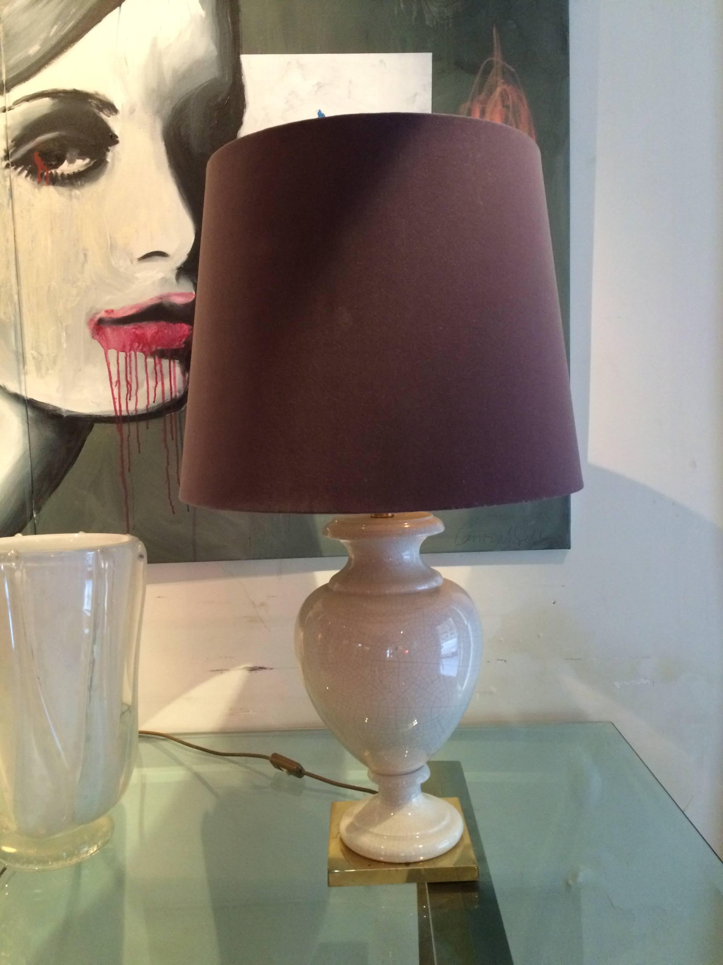 Pair of Porcelain Table Lamps In Excellent Condition In Madrid, Madrid