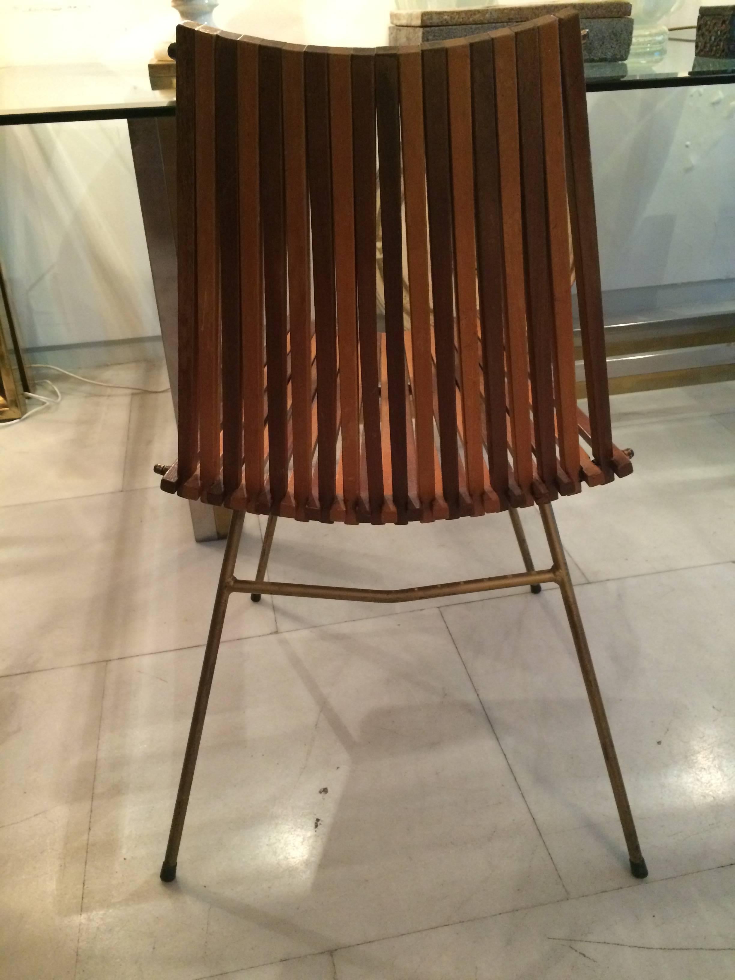 Beech Set of Four Brazilian Chairs For Sale