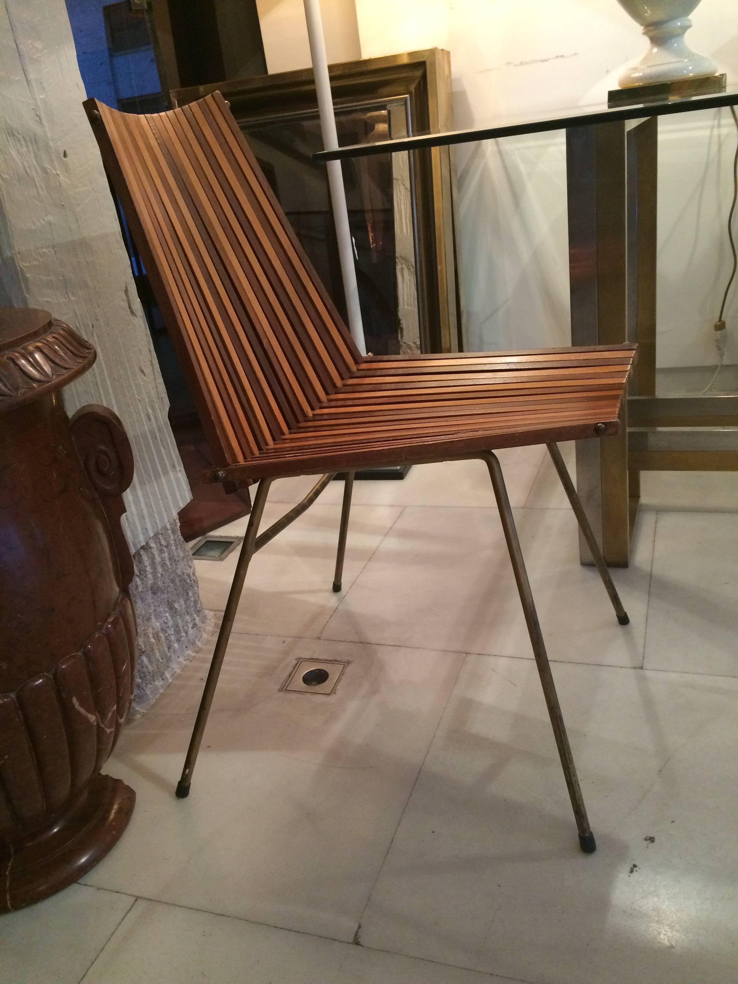 Mid-20th Century Set of Four Brazilian Chairs For Sale