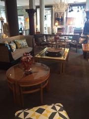 Pair of Round Nesting Tables by Nathan