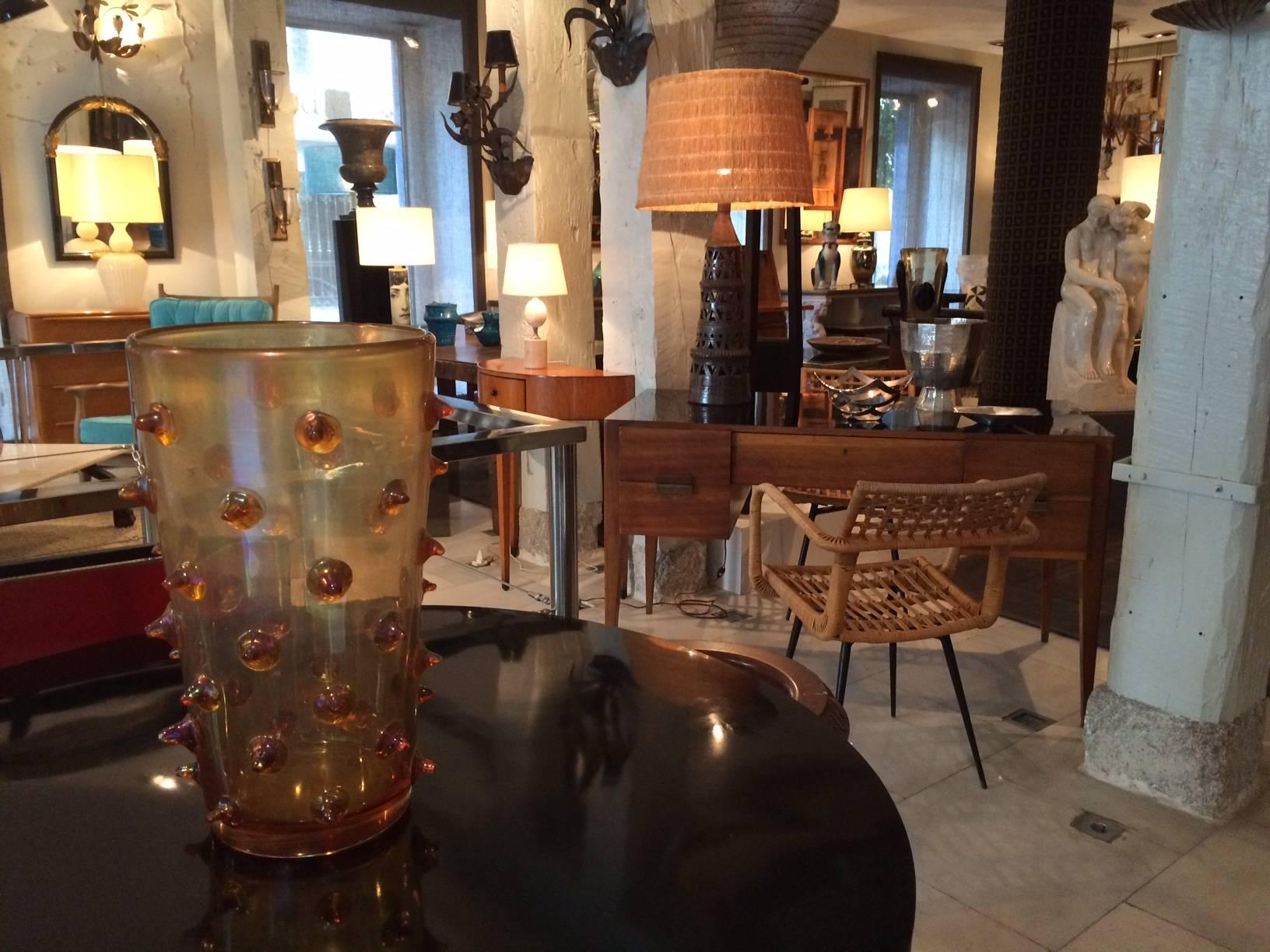 Ceramic Table Lamp Attributed to Raphaël Giarrusso For Sale 3