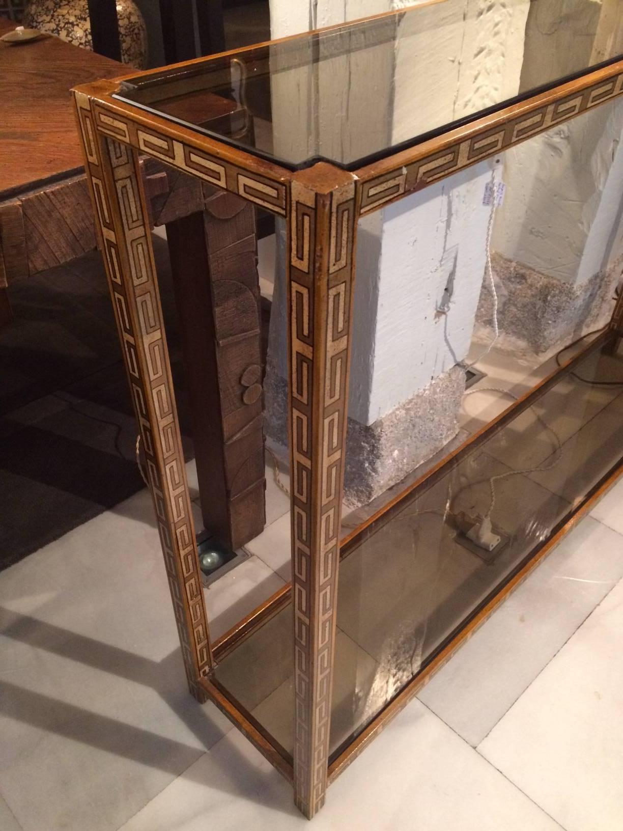 Bronzed Console Table by Pierre Lottier For Sale