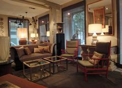 Pair of Red-Lacquered Armchairs