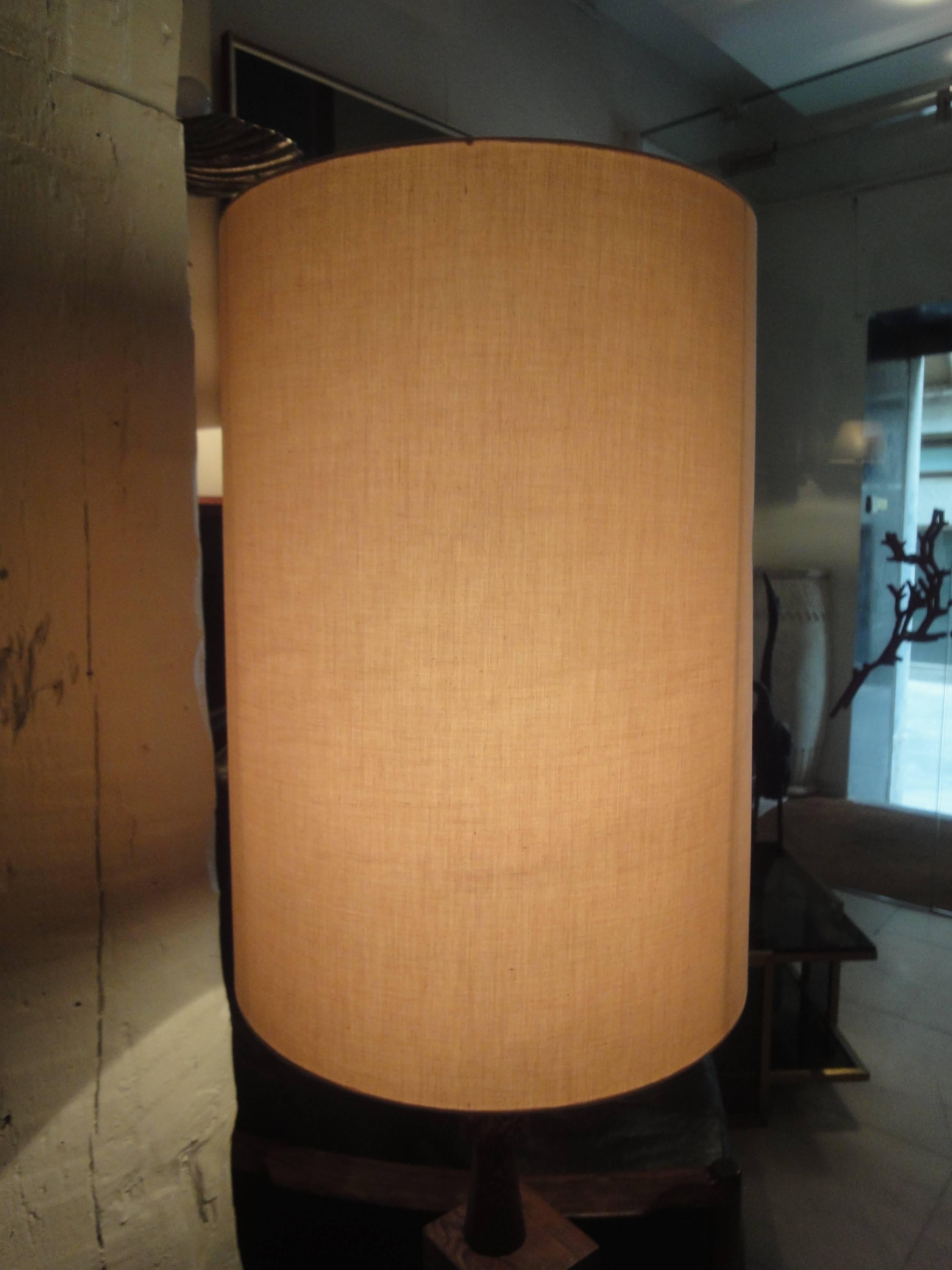 Reading Floor Lamp Formed by Rosewood Cubes In Excellent Condition For Sale In Madrid, Madrid