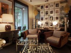 Pair of Large Green Glass Vases