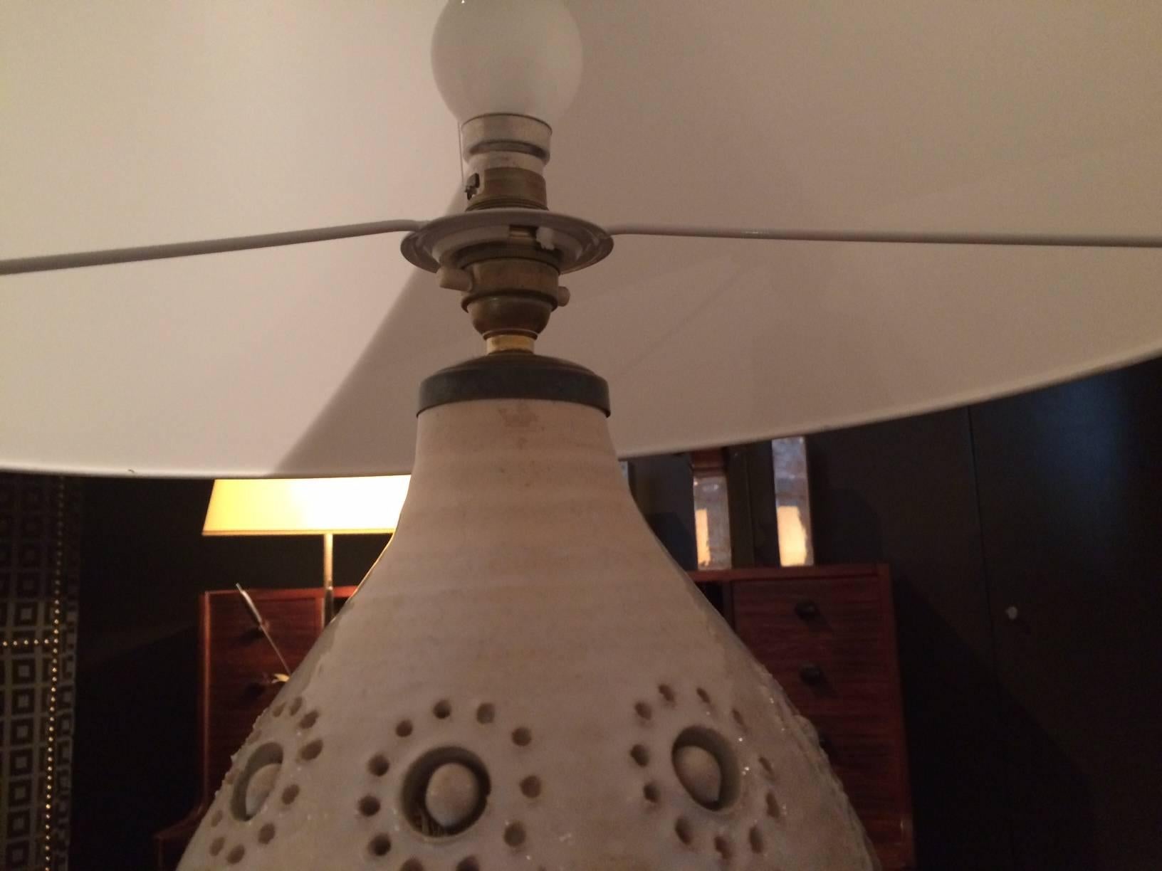 Ceramic Table Lamp by George Pelletier In Excellent Condition For Sale In Madrid, Madrid