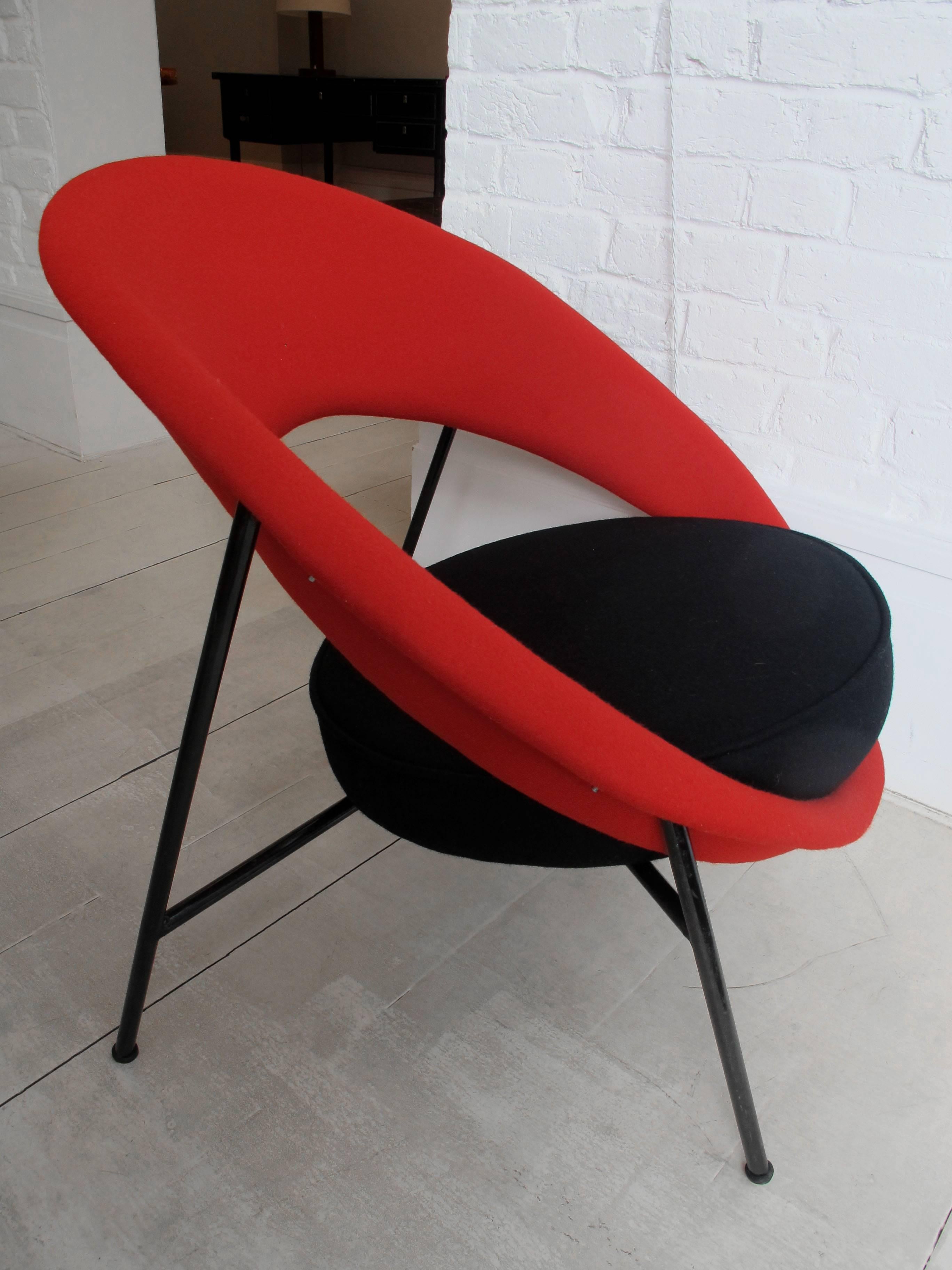 Mid-Century Modern Pair of ‘Saturn’ Chairs by Genevieve Dangles and Christian Defrance