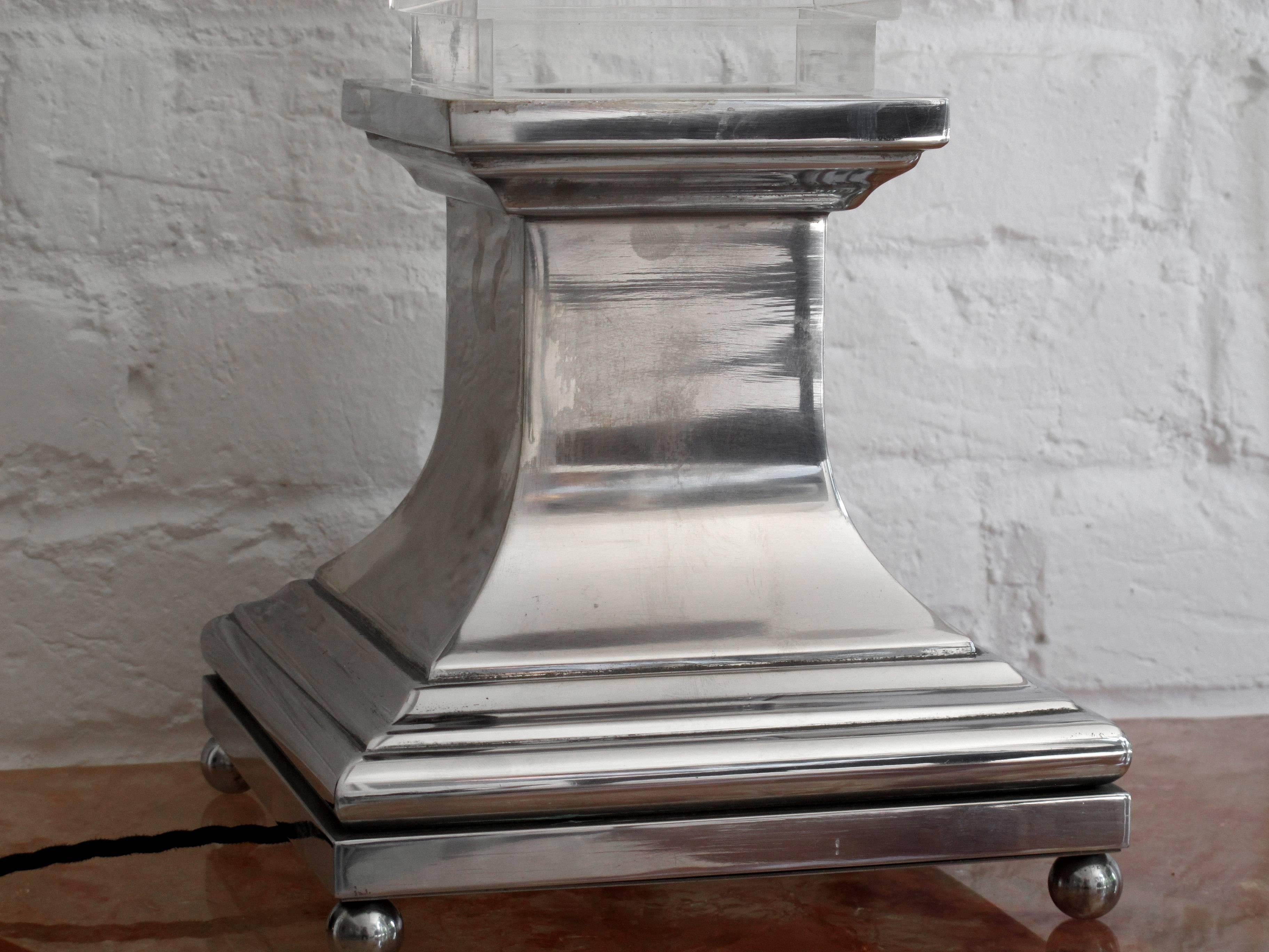 Italian Obelisk Table Light by Sandro Petti for Maison Jansen For Sale