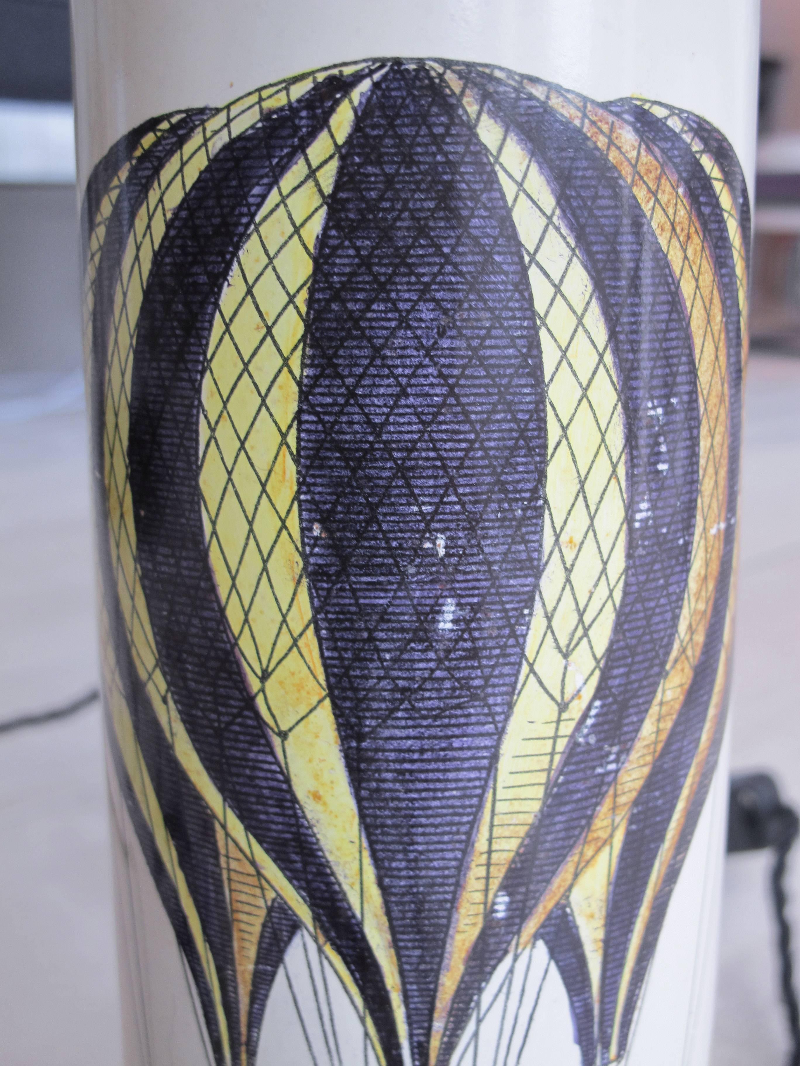 Italian Table Lamp with ‘Baloni’ Motif by Piero Fornasetti