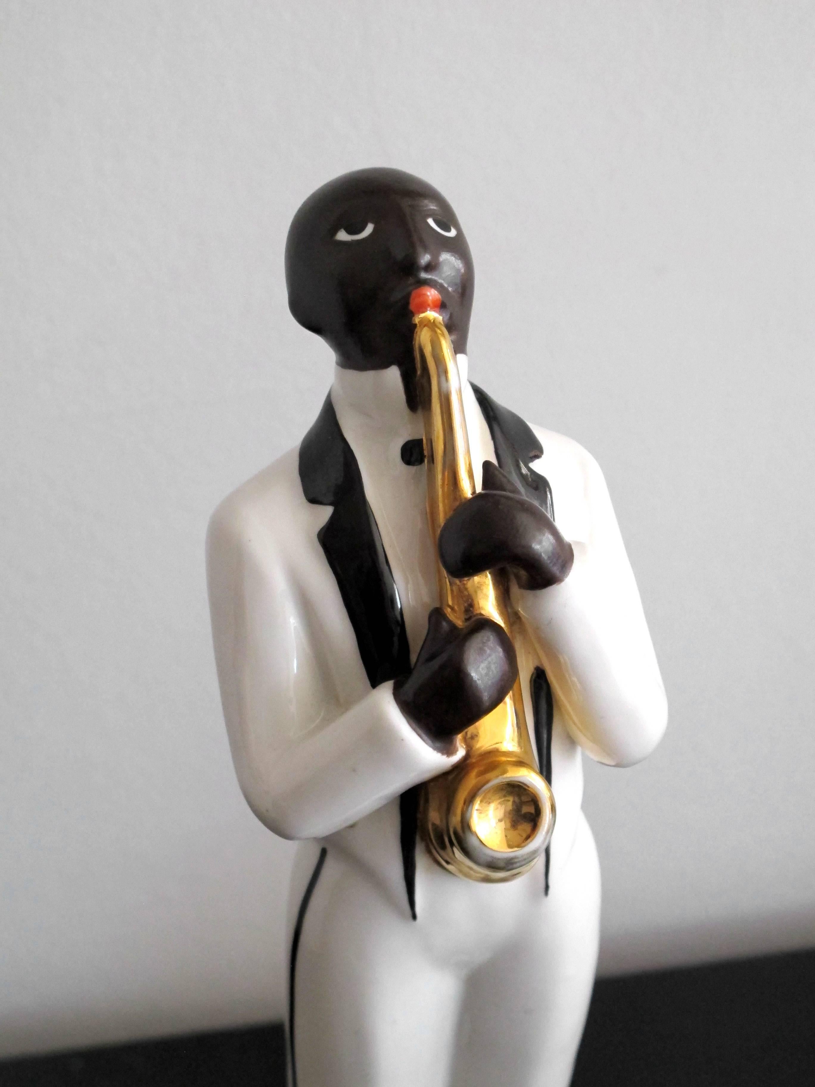 French ROBJ Art Deco Jazz Band in Porcelain For Sale