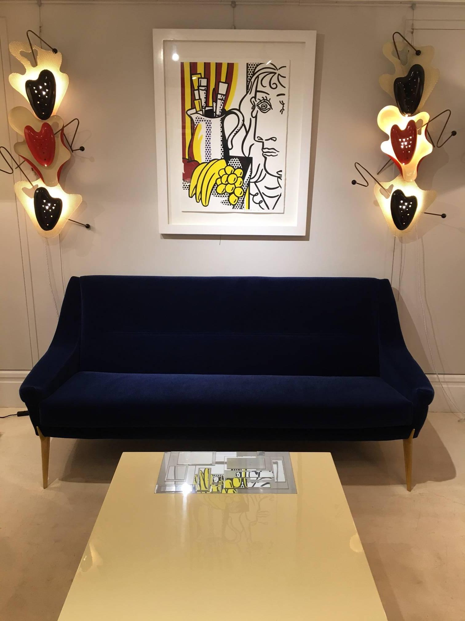 Rare 1950s Sofa by Charles Ramos For Sale 2