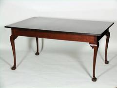 Solid Rosewood and Mahogany Dining Table, Early 19th Century