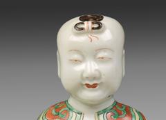 Figure of ''Ho Ho Boy'' Chinese Porcelain, Period Kang-Hsi