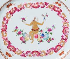 Chinese Export Porcelain Dish of ''Compagnie des Indes, '' 18th Century