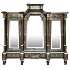 Fine and Unusual Napoleon III Period Boulle Cabinet 8